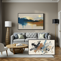 Peinture à l'huile abstraite faite à la main sur toile, personnalisée, en gros, imperméable et écologique, pour décoration murale de salon et de maison