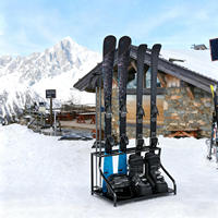 Support de rangement pour skis personnalisé, autoportant, pour garage, ateliers, organisateur d'équipement, support pour bottes de ski, snowboard, équipement de neige