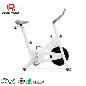 <span class=keywords><strong>Bicicleta</strong></span> Estática <span class=keywords><strong>de</strong></span> <span class=keywords><strong>Spinning</strong></span> Blanca para Interiores con Transmisión por Correa, Volante <span class=keywords><strong>de</strong></span> Inercia <span class=keywords><strong>de</strong></span> 5 kg, Carga Máxima <span class=keywords><strong>de</strong></span> 100 kg, para Ejercicio Cardiovascular, Venta al por Mayor - Product Image 1