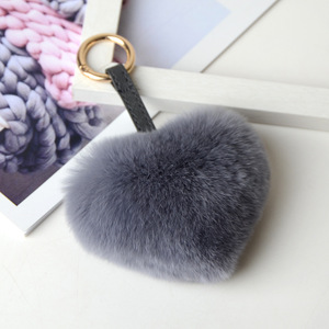 Porte-clés boule bouffante en fourrure Porte-clés boule pompon en fourrure Porte-clés en fourrure - Product Image 4