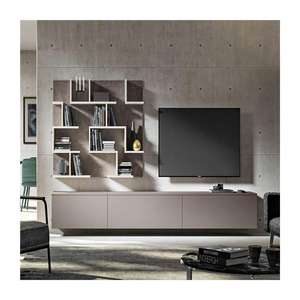 Prima Find ไอคอนที่คล้ายกันขาตั้ง<span class=keywords><strong>ทีวี</strong></span>ที่ทันสมัยพร้อมชั้นวางแบบเปิดทำจากไม้และการจัดการสายเคเบิลสำหรับความบันเทิงในห้องนั่งเล่น - Product Image 5