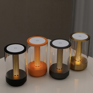 Lampu meja LED sentuh portabel dapat diredupkan bar kamar tidur lampu meja grosir isi ulang lampu malam akrilik nyaman modern - Product Image 5