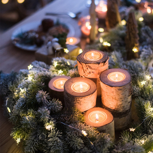 Personnaliser <span class=keywords><strong>pas</strong></span> <span class=keywords><strong>cher</strong></span> en <span class=keywords><strong>bois</strong></span> bougie chandelier boîte porte-bougie de décoration de mariage - Product Image 1