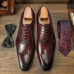ZP202861 2026 Chaussures Richelieu de luxe pour hommes, les plus vendues, en cuir véritable faites à la main, nouvelles chaussures de mariage pour le printemps - Product Image 2