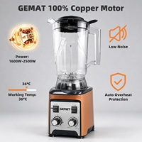 Blender Elektrik Komersial, Mixer Dapur, Penggiling Daging, Pengolah Makanan, Penghancur Es, Blender Jus Profesional Kecepatan Tinggi