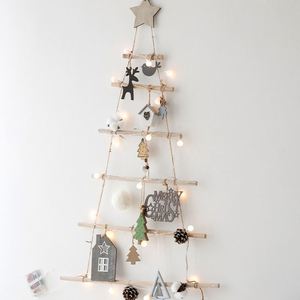 Décorations de Noël en bois originales, à suspendre au mur, accessoires à combiner librement, branches sèches festives en bois pour Noël - Product Image 2