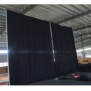 ชุดอุปกรณ์ตกแต่งฉากหลังงานแต่งงานแบบท่ออลูมิเนียมสีเงิน ติดตั้งง่าย พร้อมผ้ากำมะหยี่/ชีฟอง - Product Image 2