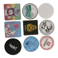 Dessous de verre en papier personnalisés avec logo personnalisé Dessous de verre en papier jetables pour bar à bière pour