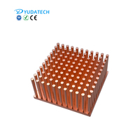 Disipador térmico de refrigeración, placa base de tamaño personalizado, pequeño disipador de calor de cobre forjado en frío