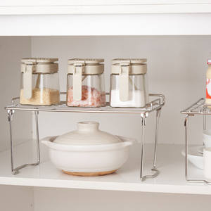 Support de rangement de bureau en acier inoxydable 304, taille M, pliable, hermétique, avec couvercle à clipser, pour l'organisation des pots à épices sur le comptoir de cuisine - Product Image 2