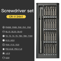 Kit de tournevis de précision en acier 25-en-1, mini-outils de bricolage de qualité industrielle pour iPhone, ordinateur, montre, ordinateur portable et autres appareils – Vente Flash