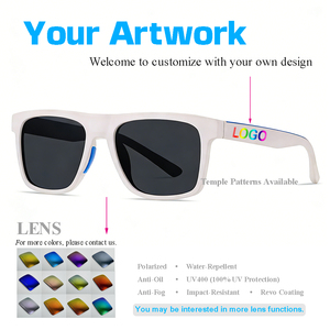 Lunettes de soleil de sport polarisées de haute qualité, grande monture, pour le cyclisme, personnalisées, pour hommes - Product Image 2