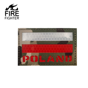 反射ポーランドフラグ複数の深刻な空気-ソフトフックとループPL IRバッグと帽子アクセサリー用の反射パッチ。 - Product Image 4