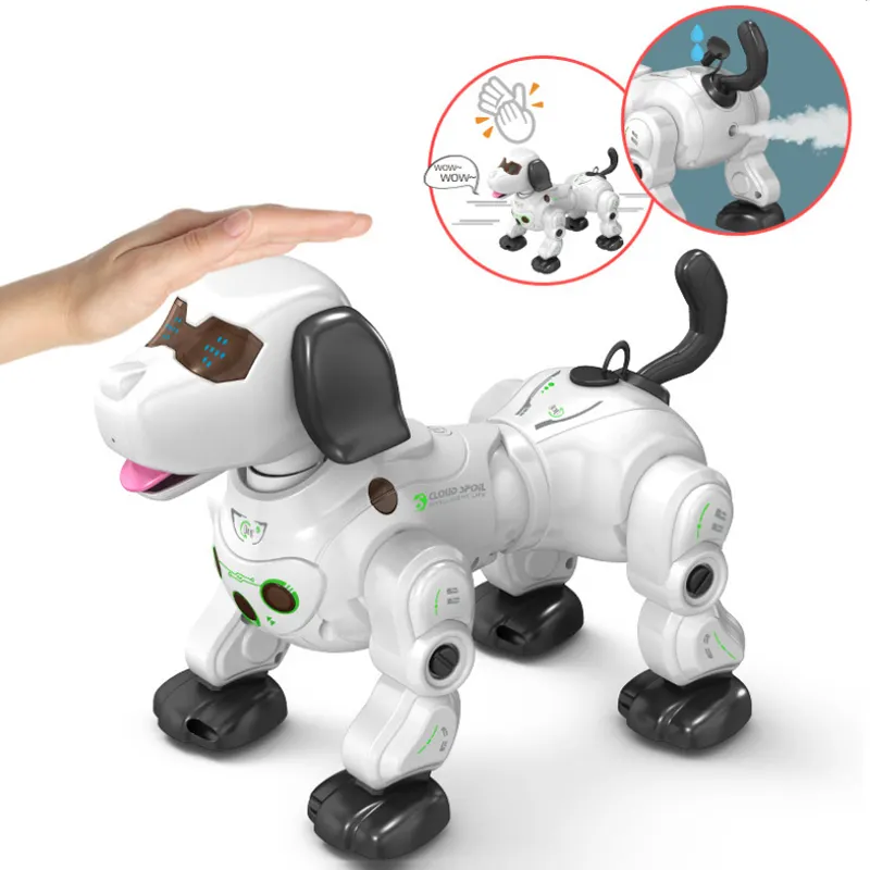 ZIGOTECH-reloj inteligente de control remoto con control remoto para niños, juguetes de perros robóticos con control táctil