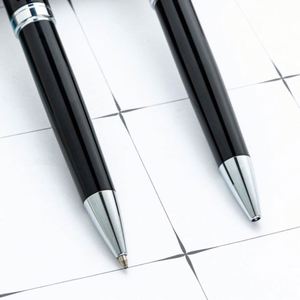 Wholesale Custom Logo 1.0Mm Business Premium Metal Black Twist-Action Student Ballpoint <b>Pen</b> - Product Image 3