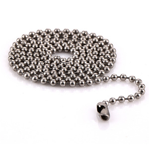 304 Stainless Steel Round Bead <b>Chain</b> <b>Titanium</b> Steel Pendant <b>Chain</b> Jewelry Accessories Daily Use Necklace Findings - Product Image 1