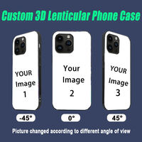 Nouveau Design Anime Solo Leveling Coques de Téléphone 3D Manga Motion Lenticulaire Étui de Protection pour Tous Modèles iPhone Samsung Android