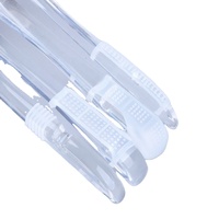 Supports de rangement modernes multifonctionnels muraux simples en plastique PP transparent antidérapant pour vêtements, vente en gros