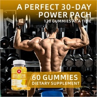 Gummies de créatine pré-entraînement pour adultes sous marque privée : Améliorez la puissance explosive et la croissance musculaire – Service d'emballage personnalisé, sans OGM