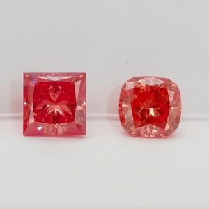 Intense Red Lab Grown Creado Diamante CVD HPHT GIA IGI Certificado Cojín suelto Corte Laboratorio Diamante Joyería personalizada 1ct - Product Image 3