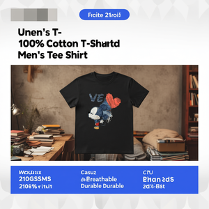 Camiseta Unisex de 210 g/m², 100 % Algodón, Informal, Transpirable y Duradera para Hombre - Product Image 3