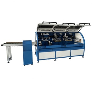 Automatic UVLED Screen <b>Printer</b> Tube <b>Printer</b> 5 Station Monochrome Glass <b>Cups</b> Bottles Used Condition Treatment PLC <b>Printer</b> Automat - Product Image 3