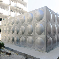 Réservoir de stockage d'eau modulaire en acier inoxydable sur mesure pour la lutte contre les incendies à grande échelle, avec conservation de la chaleur