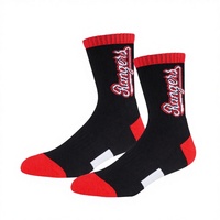 Chaussettes de sport pour hommes, chaussettes de basket-ball brodées personnalisées en gros, chaussettes athlétiques hip-hop avec logo