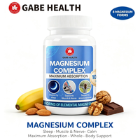 Capsules de Magnésium Complexe 8 Formes en Gros : Glycinate, Citrate, Haute Absorption, Sommeil Doux, Relaxation Musculaire, Énergie Apaisante, OEM