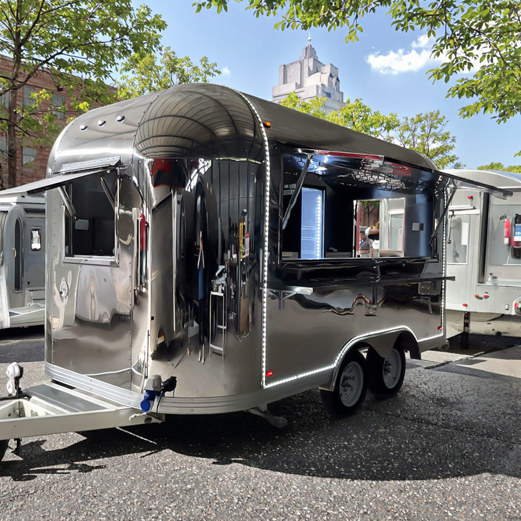 New Design Mobile Food Cart Custom Stainless Steel Kiosk