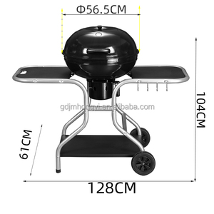 Parrilla de Carbón para Jardín y Patio de <span class=keywords><strong>22</strong></span> Pulgadas, Resistente, Multifuncional, Estilo Caldera, con Ruedas - Product Image 3