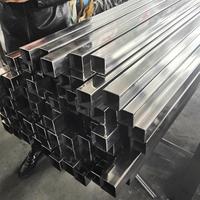 Tube carré en acier inoxydable 316 ASTM A554 soudé BA résistant à la corrosion, découpe, pliage, certifié ISO/CE, construction marine