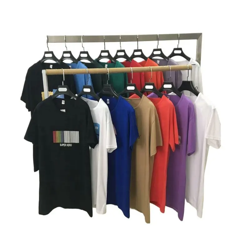 1.35 Dollar Modèle XYJ003 Outdoor Hommes Basic Sport T-shirt en coton surdimensionné avec différentes impressions