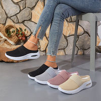 Chaussures de marche pour femmes, chaussures confortables à enfiler, chaussures en maille antidérapantes, baskets décontractées
