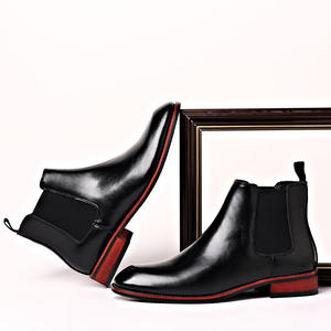 Botas de Cuero para Hombre, Estilo Chelsea Retro de Fan Yinglun, Moda Popular y Minimalista - Product Image 5