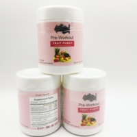 BlueBerry Pre Workout Fruit Punch Teh Kesehatan Segar dalam Botol untuk Energi Tubuh dan Imunitas Dengan Probiotik dan Prebiotik