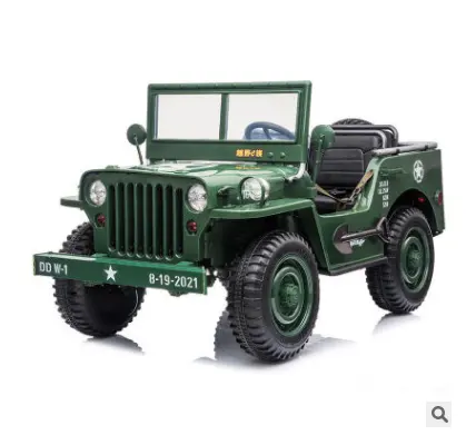 Big size Army Car With Powered three Seat Kids Ride On Car Four Motor 12V