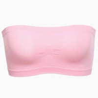 Soutien-gorge bandeau sans bretelles pour femme, sans couture, respirant, sans rembourrage, dos nu, antidérapant, couvrant entièrement la poitrine, en nylon, grandes tailles, neuf couleurs