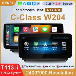 STWEI 2026 Nueva Pantalla Delgada con Sistema Linux de 12.8 Pulgadas y Resolución 2400X900 para Mercedes-Benz Clase C W204 4.0, CarPlay Inalámbrico para Auto - Product Image 2
