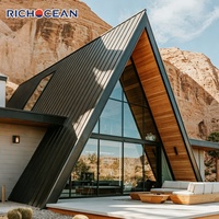 Ventanas Arquitectónicas de Aluminio Personalizadas de Fábrica RICHOCEAN, Ventana Panorámica de Piso a Techo con Vidrio Laminado Resistente a la Intemperie