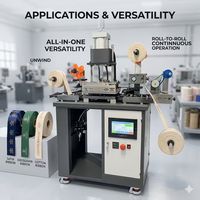 Machine d'estampage à chaud numérique de rubans et feuilles à haute précision avec contrôle PLC pour accessoires vestimentaires