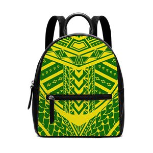 <span class=keywords><strong>Zaino</strong></span> da Viaggio Impermeabile in Stile Hawaiano con Stampa Floreale Personalizzata, Borsa Scolastica in <span class=keywords><strong>Pelle</strong></span> PU, Zaini Tribali Polinesiani per Donne - Product Image 2