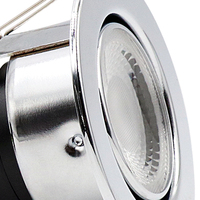 Spot LED encastré fixe à économie d'énergie, résistant au feu, dimmable, pour plafond, idéal pour la maison et le bureau (vente directe)