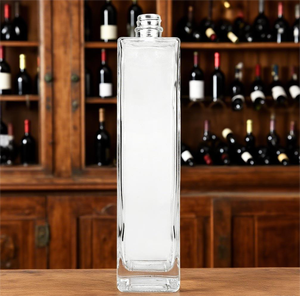 Botella vacía <span class=keywords><strong>de</strong></span> vidrio <span class=keywords><strong>de</strong></span> cuello largo <span class=keywords><strong>de</strong></span> forma cuadrada <span class=keywords><strong>de</strong></span> licor <span class=keywords><strong>de</strong></span> vodka con excelente calidad y servicio integral - Product Image 3