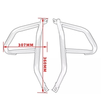 XXUN Moto Crash Bar pour Kawasaki Ninja400 2018-2025 Ninja250 2018-2023 Ninja 500 2024-2025 Autoroute Protecteur Stunt Bumper