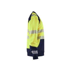 BLAKLADER - 354125283389S Sweat-shirt haute visibilité Jaune/Bleu marine-EAN 7330509609774 HI-VIS WORKWEAR - Product Image 3