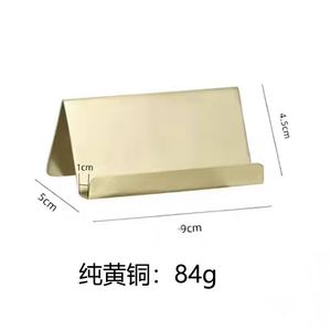 Porta Tarjetas de Latón de 80mm X 15mm X 15mm con Ranura de 2mm para Exhibición en Escritorio - Product Image 2