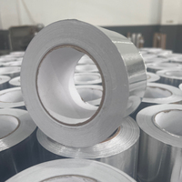 Ruban adhésif en aluminium haute température, résistant à l'eau, robuste, pour scellement et réparation, en tissu de verre, pour CVC