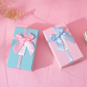 Premium Quality Custom Ins Hot Bow Tie Gift Paper Packaging <b>Box</b> Portable for Birthday Valentine's Day High Visibility Custom - Product Image 2