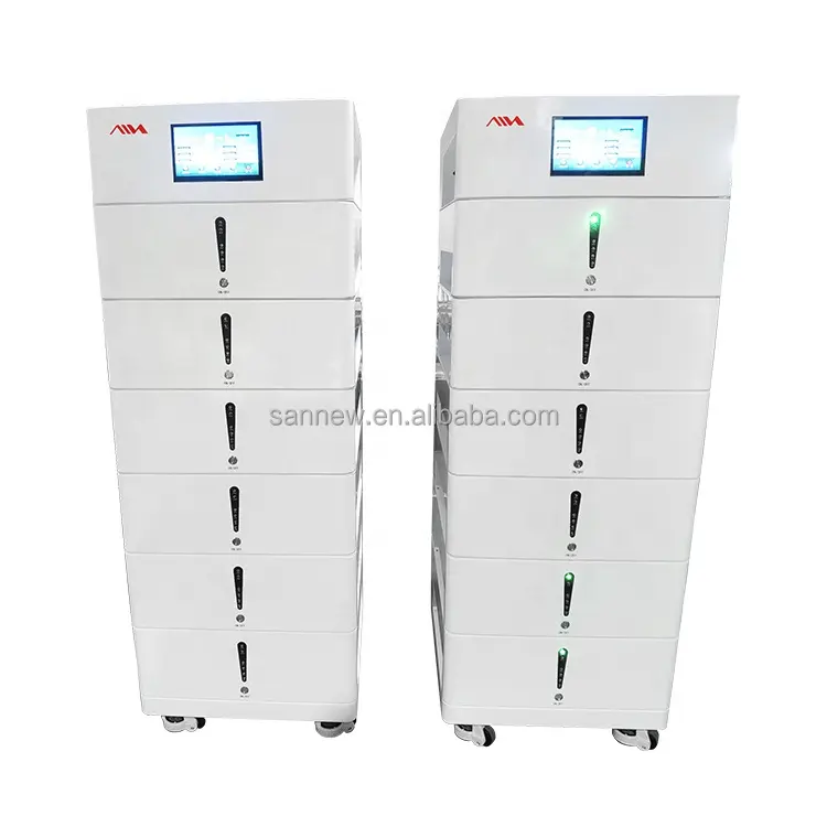 Sunnesw-Sistema de almacenamiento de energía solar para el hogar, batería de almacenamiento de energía de un solo grupo de 100Ah, 30KWh, 600Ah